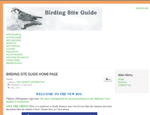 Tablet Screenshot of birdingsiteguide.com